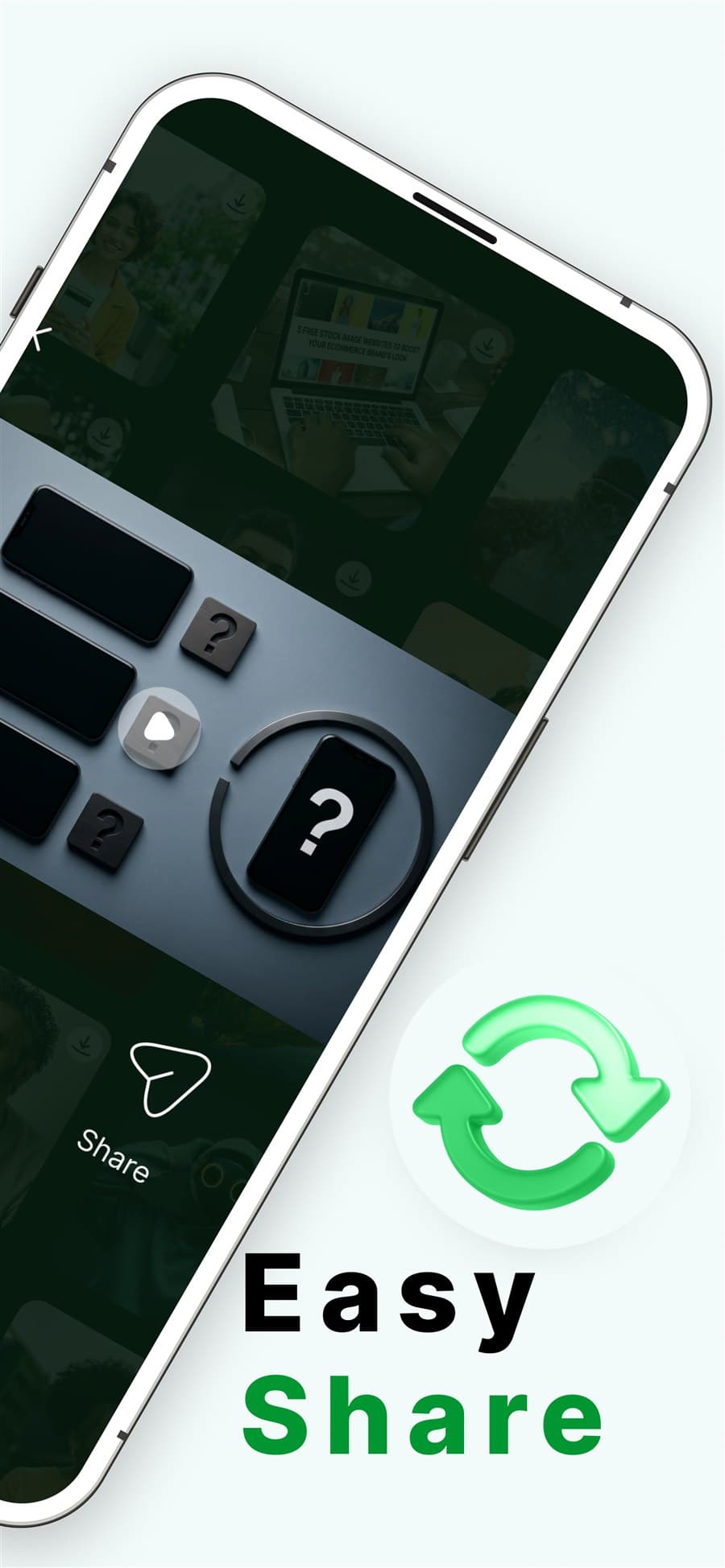 STAVO screenshot — Easy one-tap share